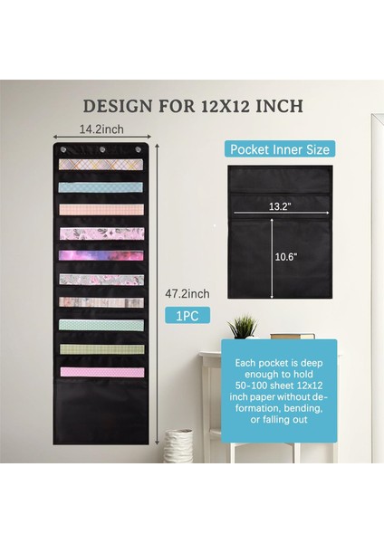 Asılı Kağıt Saklama Cebi, 12 x 12 Inç Kağıt Saklama (Yurt Dışından) fiyatları