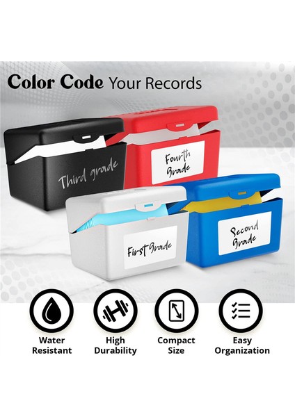 3x5 Indeks Kartı Tutucu Flaş Kartlar, Kartvizitler, 4 Renk (Yurt Dışından) modelleri