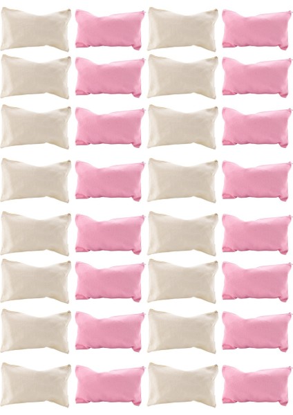 Fermuarlı Kozmetik Çantası Tuval Makyaj Poşetleri Boş Dıy El Sanatları Çantası (Yurt Dışından) fiyatları