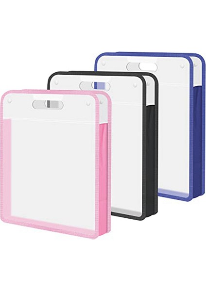 12X12 Scrapbook Kağıt Saklama Seti - Şeffaf Saplı 3'lü (Yurt Dışından)