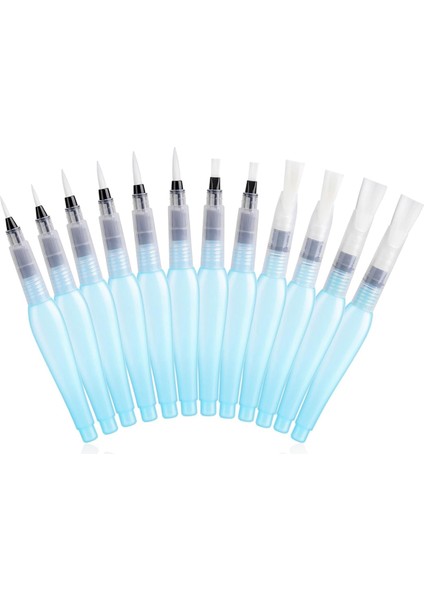 12 Paket Yeniden Doldurulabilir Suluboya Kalemleri Suluboya Fırçası Kalemleri Su Fırçası (Yurt Dışından)