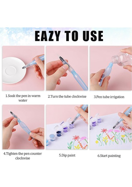 12 Paket Yeniden Doldurulabilir Suluboya Kalemleri Suluboya Fırçası Kalemleri Su Fırçası (Yurt Dışından) fırsatları