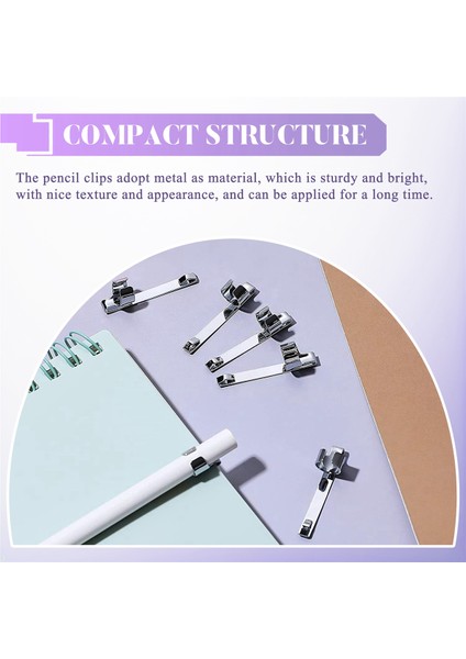 Metal Kalem Klipsleri Kayar Kalem Cep Klipsleri Tak-Çıkar, 60 Adet (Yurt Dışından) indirimleri