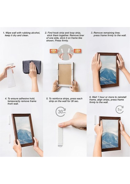 20 Çift Dar Resim Asma Şeritleri, Çerçeve Asmak Için 19X92MM (Yurt Dışından) modelleri