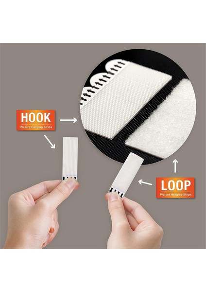 20 Çift Dar Resim Asma Şeritleri, Çerçeve Asmak Için 19X92MM (Yurt Dışından) indirimleri