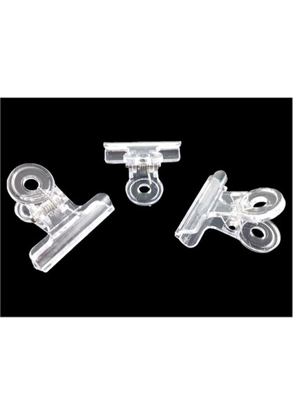 100 Adet Plastik Bulldog Klipsleri, Ev, Ofis Kullanımı Için Menteşe Klipsleri Şeffaf (Yurt Dışından) indirimleri