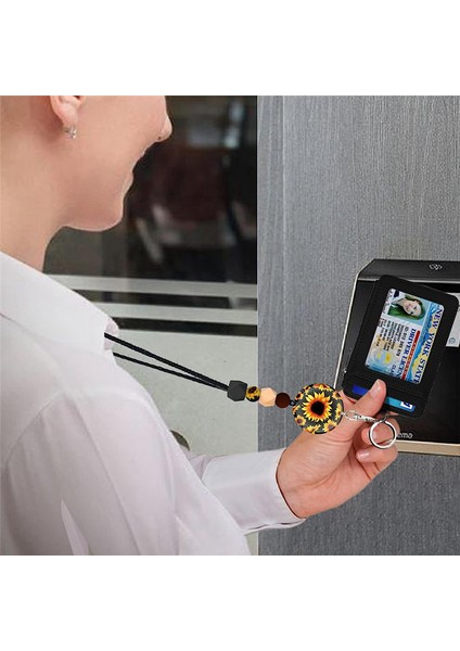 Kimlik Rozetleri ve Anahtarlar Için Ayçiçeği Boyun Askıları, Boyun Askılı Rozet Tutucu (Yurt Dışından) indirimleri