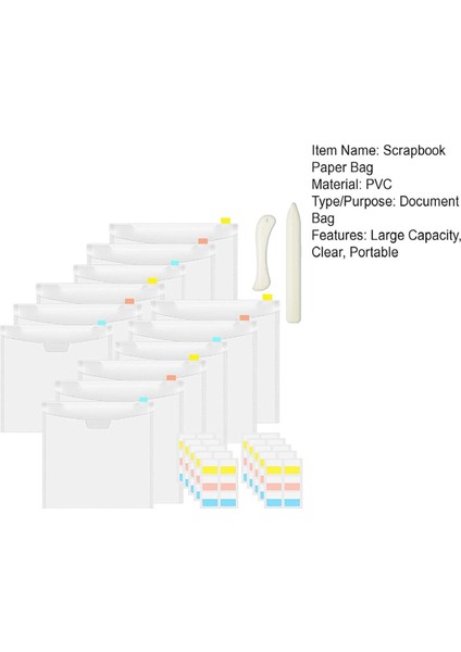 12 Inçlik Kağıt Için Yapışkanlı Endeks Etiketli Scrapbook Kağıt Düzenleyiciler (Yurt Dışından) fırsatları