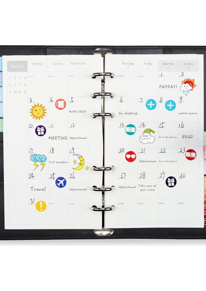 Fermuarlı A6 Bütçeli Klasör Zarflar ve Nakit Zarflar (Siyah) (Yurt Dışından) fırsatları