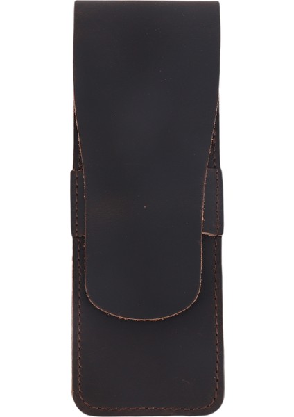 El Yapımı Deri Kalem Dolma Kalem Kutusu Tutucu Seyahat Günlüğü C (Yurt Dışından)