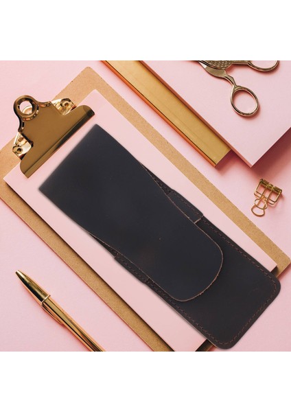 El Yapımı Deri Kalem Dolma Kalem Kutusu Tutucu Seyahat Günlüğü C (Yurt Dışından) fırsatları