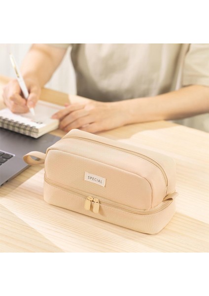 Büyük Kapasiteli Büyük Kalem Kutusu 2 Bölmeli Kahve (Yurt Dışından) fiyatları