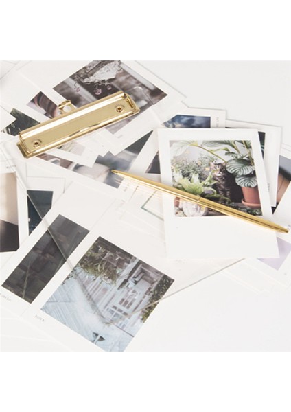 2 Paket Altın Klipsli Şeffaf Akrilik Pano, 8.8X12.2 A4 Mektup Boyutu (Yurt Dışından) fırsatları