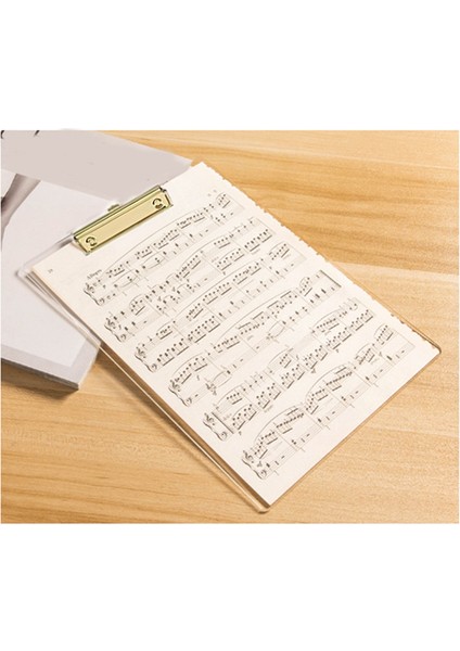 2 Paket Altın Klipsli Şeffaf Akrilik Pano, 8.8X12.2 A4 Mektup Boyutu (Yurt Dışından) indirimleri