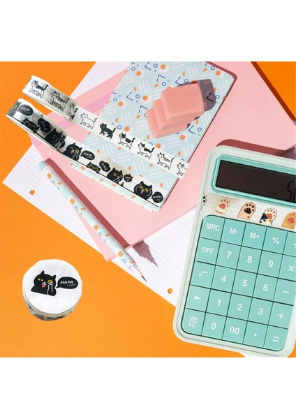 Kedi Washi Bant Seti - 15 mm Genişliğinde Washi Bant (Yurt Dışından) fırsatları