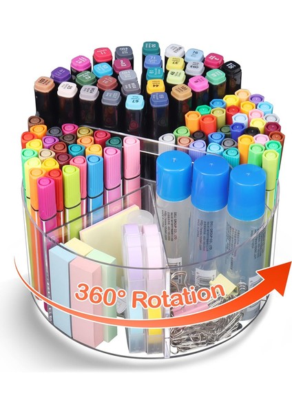 Akrilik Kalemlik, Masa Için 360 Derece Kalem Düzenleyici (Yurt Dışından) fiyatları