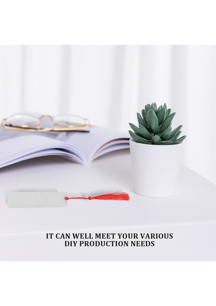 15 Adet Dikdörtgen Akrilik Ayraç Boş Şeffaf Renkli Püsküllü (Yurt Dışından) modelleri