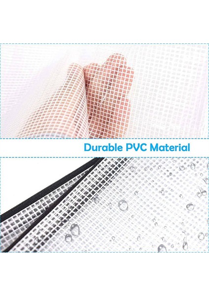 12 Adet Dosya Düzenleyici, Plastik Ağ Fermuarlı Çanta (Yurt Dışından) fiyatları