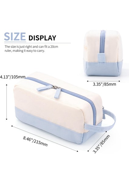 Saplı Büyük Kapasiteli Kalem Kutusu-Açık Mavi (Yurt Dışından) modelleri