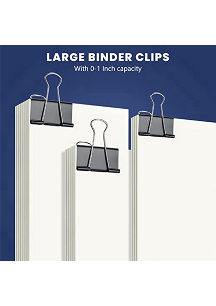 72 Adet Ekstra Büyük Dosya Klipsleri 2 Inç Kağıt Klipsleri Bağlama Klipsi (Yurt Dışından) fiyatları
