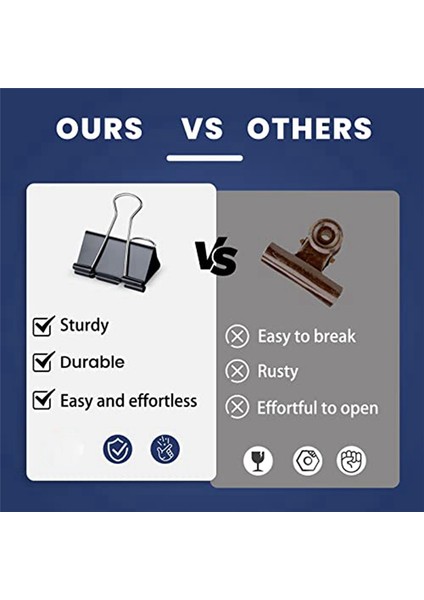 72 Adet Ekstra Büyük Dosya Klipsleri 2 Inç Kağıt Klipsleri Bağlama Klipsi (Yurt Dışından) fırsatları