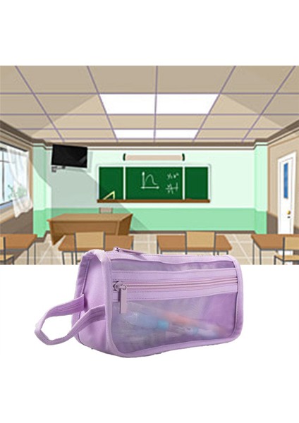 Mesh Görünür Taşınabilir Çift Katmanlı Saklama Çantası (Yurt Dışından) fırsatları