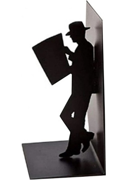 B Demir Figürlü Kitap Destekleri Raflar Ev Ofis Masaüstü Dekoru (Yurt Dışından)