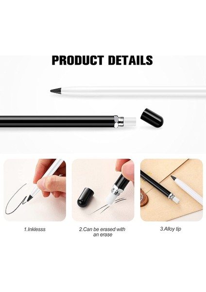 4 Parça Metal Mürekkepsiz Kalem Metalik Yazma Kalemi Çocuklar ve Yetişkinler Için A (Yurt Dışından) fiyatları