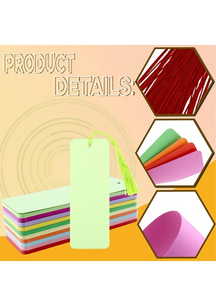 100 Adet Renkli Püsküllü 100 Paket Boş Renkli Ayraçlar Kartonu (Yurt Dışından) modelleri