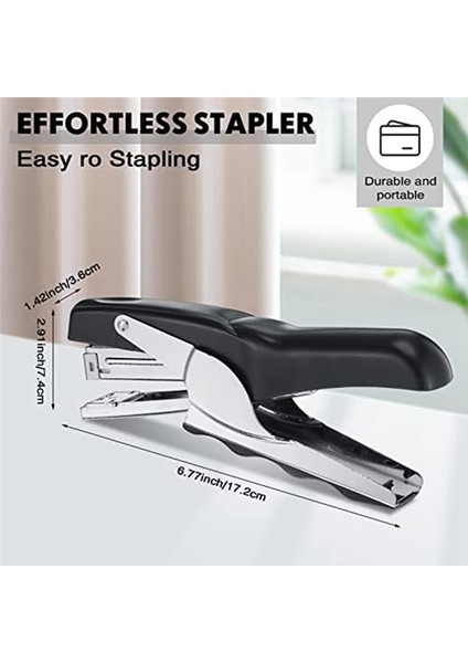 3 Parça Ağır Hizmet Pense Zımba Ofis Zımba Siyah (Yurt Dışından) fırsatları