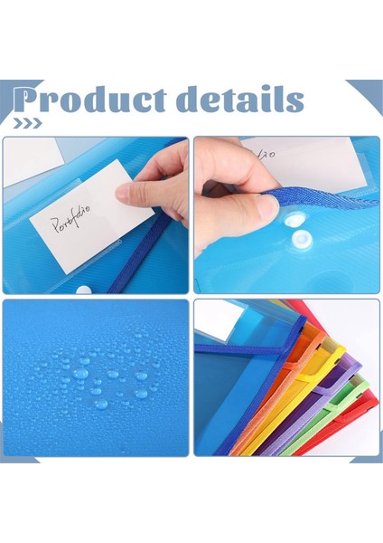 6 Adet A4 Plastik Cüzdanlar Klasörler Popper Cüzdan Belge Cepleri (Yurt Dışından) fiyatları