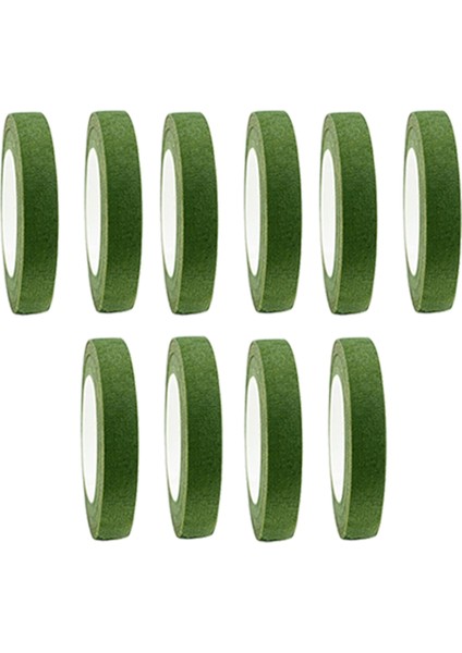 10 Adet Çiçek Bandı Kendinden Yapışkanlı Buket Çiçek Sapı Kağıt Bandı (Yurt Dışından)