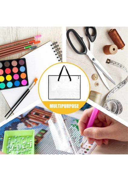 4 Adet 19X25 Inç Sanat Portföyü Çantaları, Sanat Eserleri, Posterler Için Saklama Çantası (Yurt Dışından) indirimleri