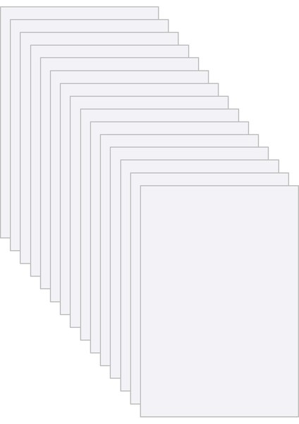 Yazdırılabilir Çıkartma Kağıdı, 15 Parça Şeffaf Yazdırılabilir Su Kaydırağı (Yurt Dışından)