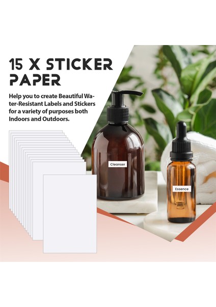 Yazdırılabilir Çıkartma Kağıdı, 15 Parça Şeffaf Yazdırılabilir Su Kaydırağı (Yurt Dışından) indirimleri