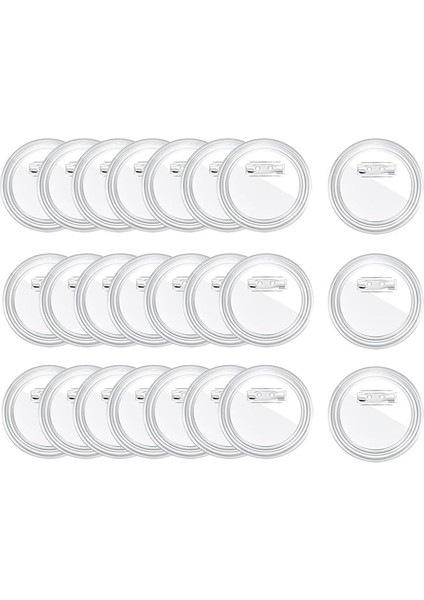 Akrilik Düğme Pinleri Şeffaf Plastik Düğme Rozetleri Pin El Sanatları Düğmesi (Yurt Dışından)