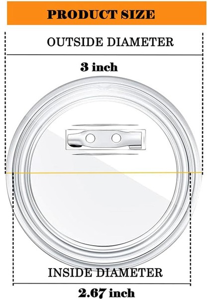 Akrilik Düğme Pinleri Şeffaf Plastik Düğme Rozetleri Pin El Sanatları Düğmesi (Yurt Dışından) fırsatları