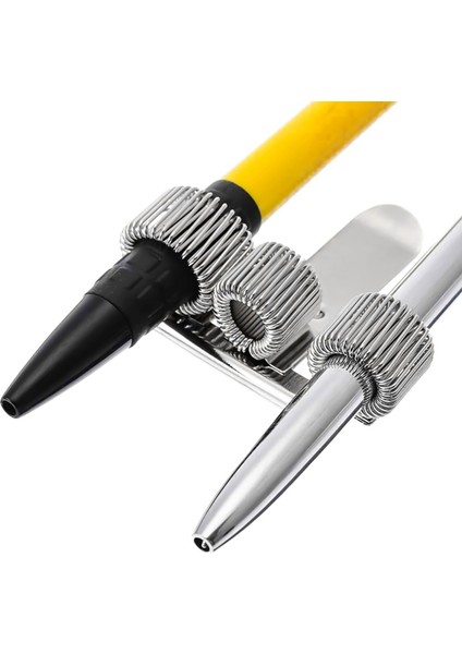 6 Adet Paslanmaz Çelik Gümüş 3 Delikli Kalemlik Evde Defter Için (Yurt Dışından) modelleri