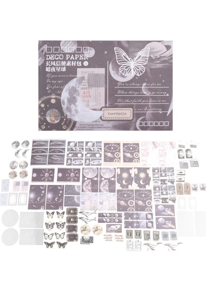 Estetik Süsleme Için 100 Adet Vintage Scrapbooking Etiketi (Yurt Dışından) modelleri