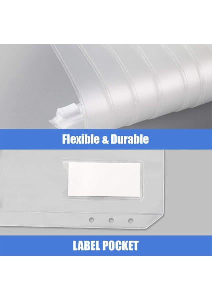 15 Adet A5 Klasör Cepleri 6 Delikli Fermuarlı Etiketli Defter (Yurt Dışından) fiyatları