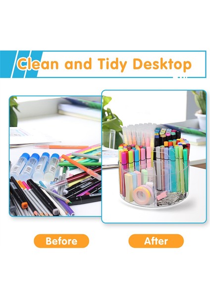 Akrilik Kalemlik, Masa Için 360 Derece Kalem Düzenleyici (Yurt Dışından) fırsatları