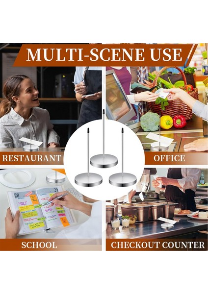 12 Adet Fiş Tutucu Spike 5.5 Inç Paslanmaz Çelik Bilet Kesici (Yurt Dışından) fırsatları