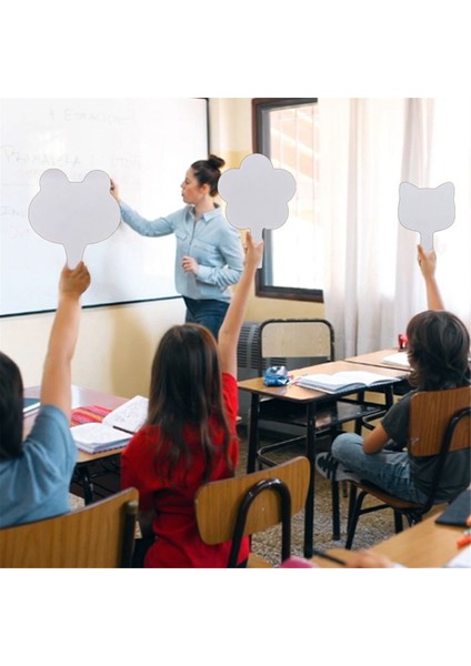 6 Adet Kuru Silinebilir Cevap Küreği, Çift Taraflı Kürekler Kuru Silinebilir Tahtalar (Yurt Dışından) indirimleri