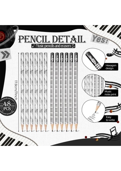 Müzik Kalemleri Müzik Nota Kalemi (96 Adet) (Yurt Dışından) fiyatları