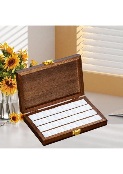 Suluboya Boya Kutusu Ahşap Boş Palet Kutusu Katlanır Boya 36 Izgara (Yurt Dışından) modelleri
