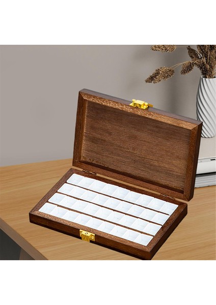 Suluboya Boya Kutusu Ahşap Boş Palet Kutusu Katlanır Boya 36 Izgara (Yurt Dışından) fırsatları