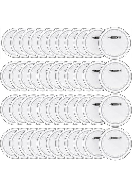 50 Adet 1.5 Inç Düğme Yapıcı Dıy Düğme Pinleri (Yurt Dışından)
