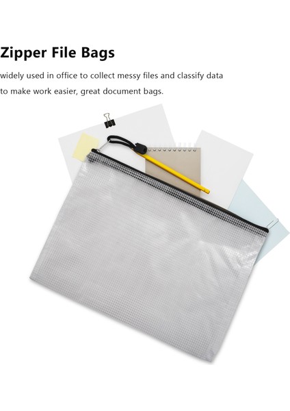 20 Adet B5 Fermuarlı Belge Kılıfı, Ofis Okul Ev Seyahat Için (Yurt Dışından) fırsatları