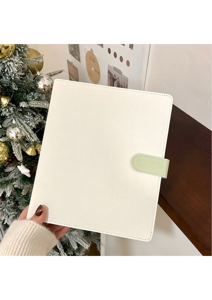 A5 Klasör Fotoğraf Kartı Tutucu Fotoğraf Albümü Kart Depolama Beyaz ve Mavi (Yurt Dışından) fiyatları