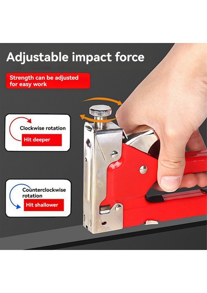 Manuel Üç Amaçlı Tırnak Zımbası T Tırnak Kodu Tırnak U Tırnak Kırmızı (Yurt Dışından) indirimleri